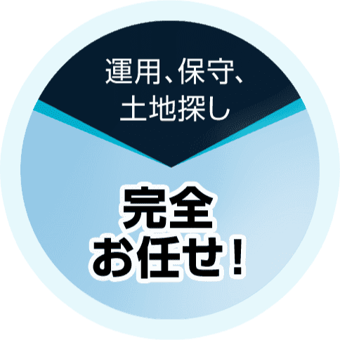 運用、保守、土地探し 完全お任せ！