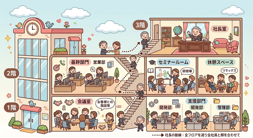 本社1階フロア案内図